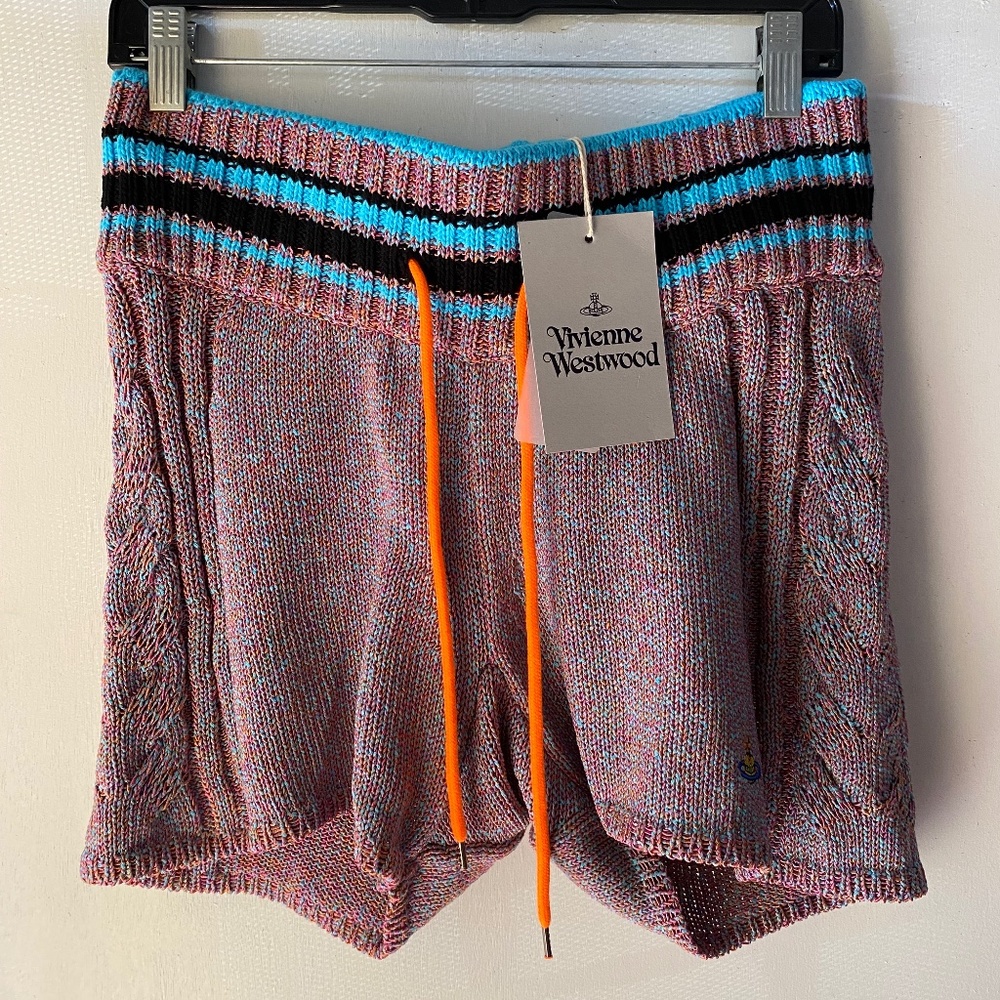 Vivienne Westwood SS2023 “Range” Purple Knit Shorts NWT